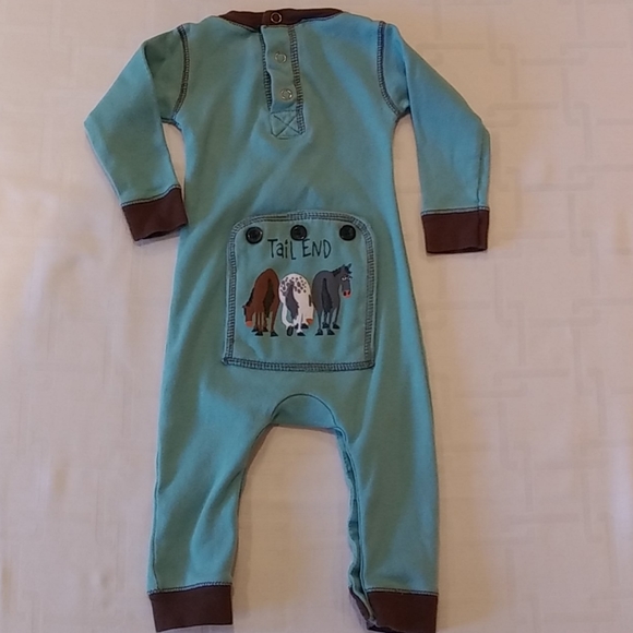 Lazy One Flap Jack Blue Sleeper Size 6 Months - Picture 1 of 6